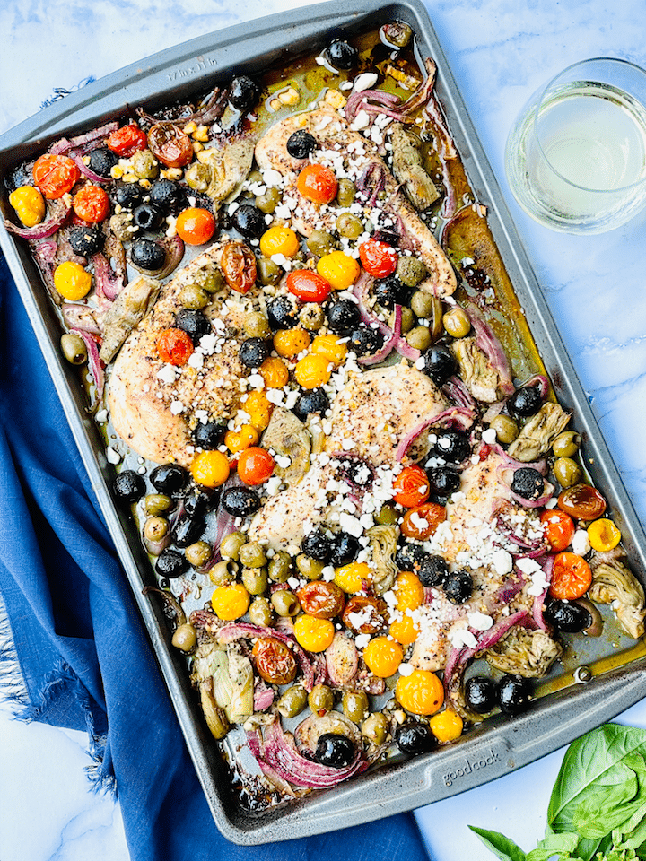 Mediterranean Chicken With Olives, Tomatoes and Artichoke Hearts