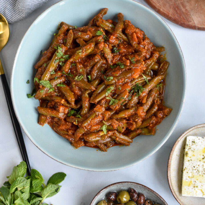 Greek Green Beans Fasolakia - Mediterranean Savor