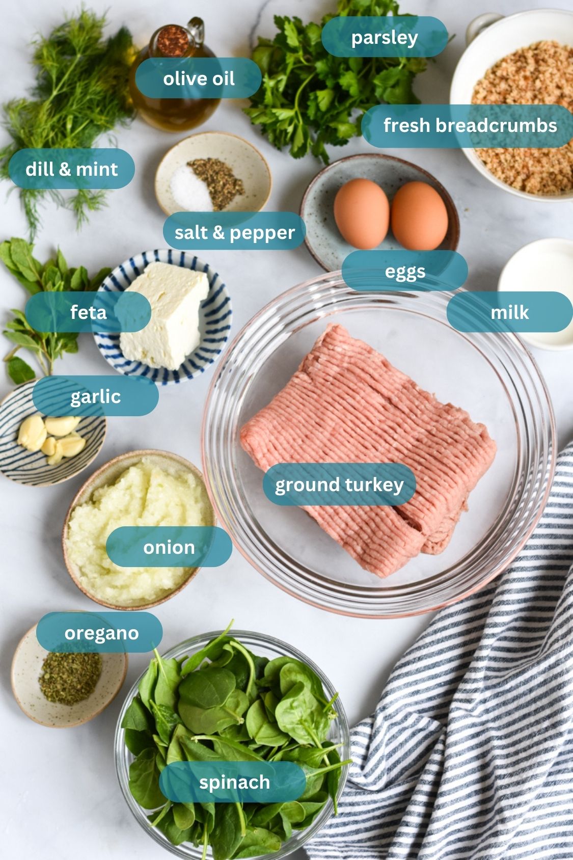 greek meatloaf ingredients labels