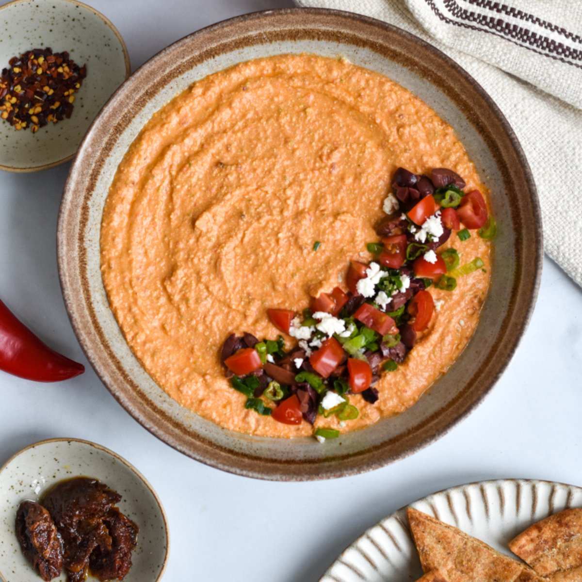 Tirokafteri - Spicy Greek Feta Dip - Mediterranean Savor Tirokafteri - Spicy Greek Feta Dip - Mediterranean Savor