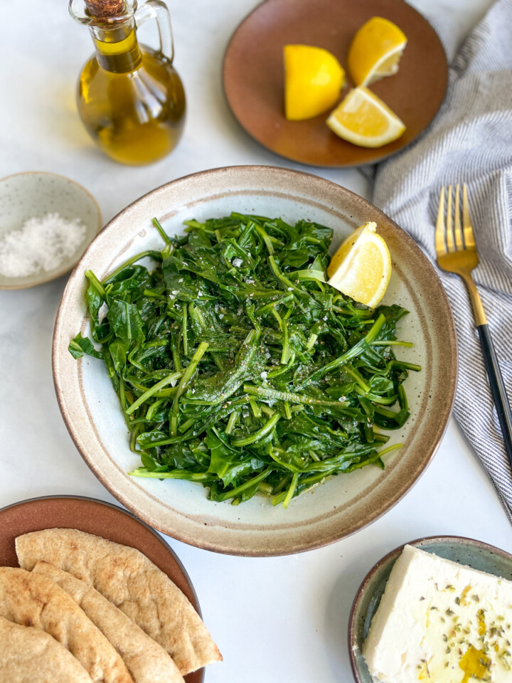 greek horta boiled greens-3